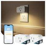 2 Smart Plugs With Night Lights (6 Colors)