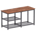Shoe Bench With Storage (3 Tier 300 lb Capacity)