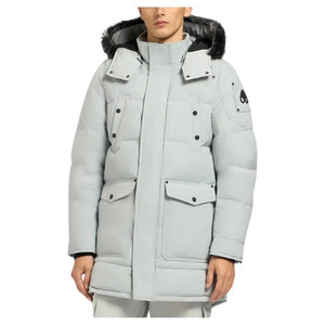 Men's Onyx Shearling Trim Big Ridge Parka