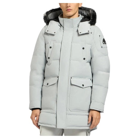 Men's Onyx Shearling Trim Big Ridge Parka