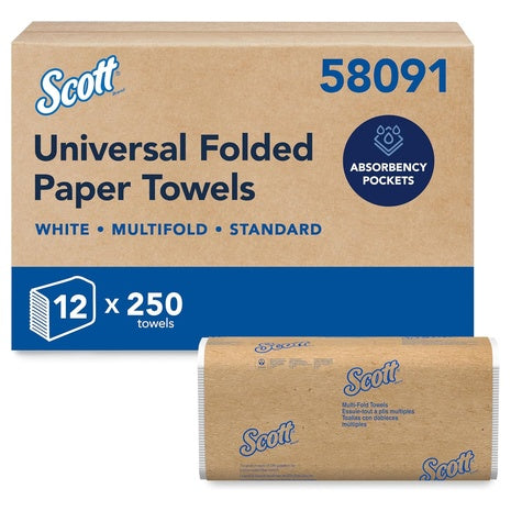 3,000 Scott Professional Multifold Paper Towels
