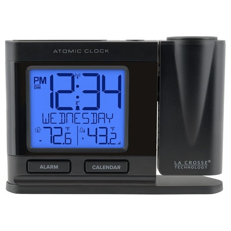 La Crosse Technology Atomic Projection Alarm Clock With Temperature