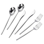 300 Heavy-Duty Silver Plastic Cutlery Set