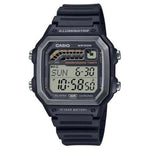 Casio Men's Digital Watch With Black Resin Band