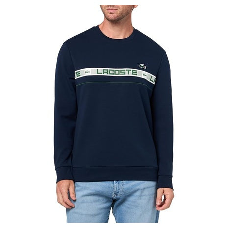 Lacoste Men's Branded Stripe Tennis Sweatshirt