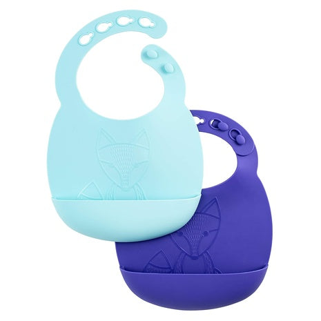 2-Pack Dr. Brown’s Silicone Baby Bibs