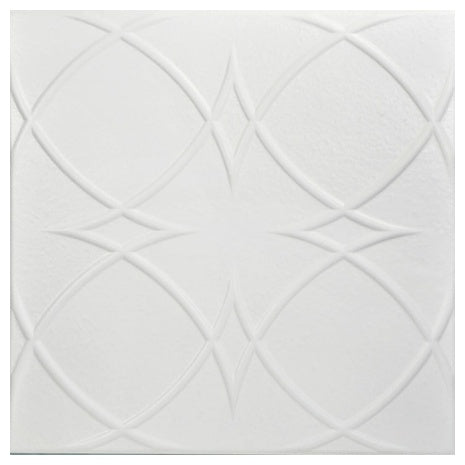 48-Pack À La Maison Circles + Stars Glue-Up Ceiling Tiles (128 Sq Ft)