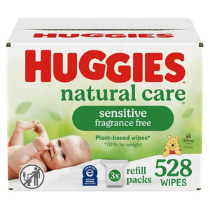 528 Huggies Natural Care Sensitive Unscented Baby Wipes