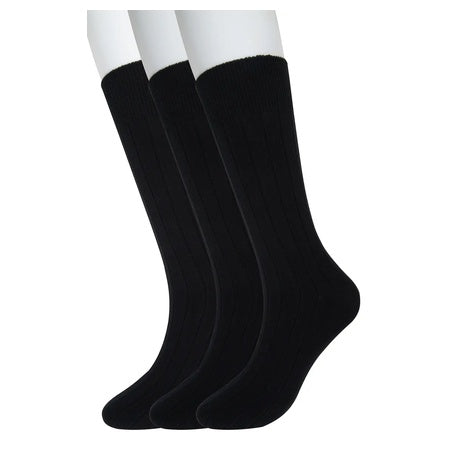 3 Pack Ribbed Socks