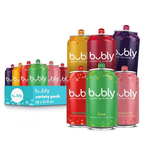 Save on 18 Cans bubly Sparkling Water!