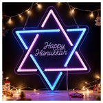 Neon Happy Hanukkah Sign