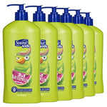 6 Bottles Suave Kids 3-in-1 Tear Free Body Wash, Shampoo & Conditioner