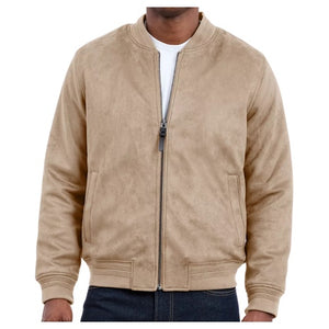Michael Kors Men's Faux Suede Bomber Jacket