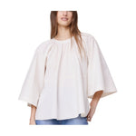 Cotton Poplin Convertible Trapeze Top