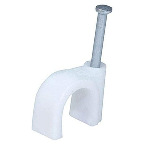 100 Monoprice Circle Cable Clips w/ Steel Nail