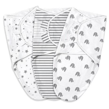 3-Pack Gllquen Baby Organic Cotton Swaddle Blankets