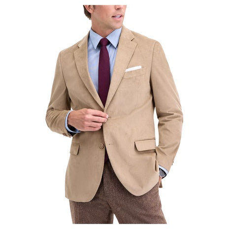 Nautica Men's Modern-Fit Solid Stretch Corduroy Elbow Patch Sport Coat