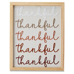 Thankful Embroidered Wall Decor