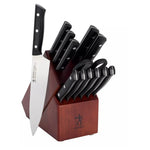 14-Piece J.A. Henckels Dynamic Stainless Steel Knife Block Set