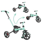 Yvolution Velo Flippa 4-in-1 Kids Tricycle To Balance Bike, Adjustable Seat
