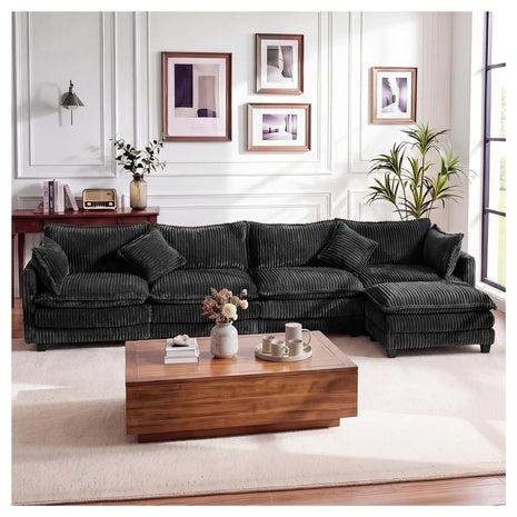 Vesgantti 143" L Shaped Modular Sectional Couch