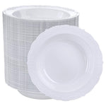 100 White Rim Heavy Duty Soup Bowls