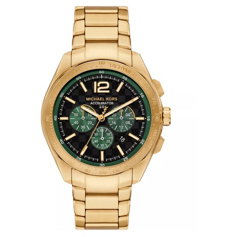 Michael Kors Men's Accelerator 2.0 Chronograph Gold Tone Stainless Steel Watch