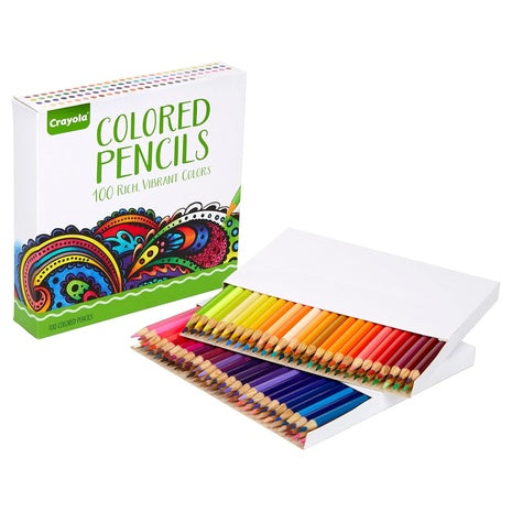 100 Crayola Adult Colored Pencils