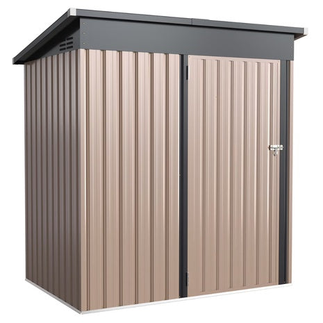 5ft X 3ft Outdoor Storage Shed W/Sliding Roof & Lockable Door