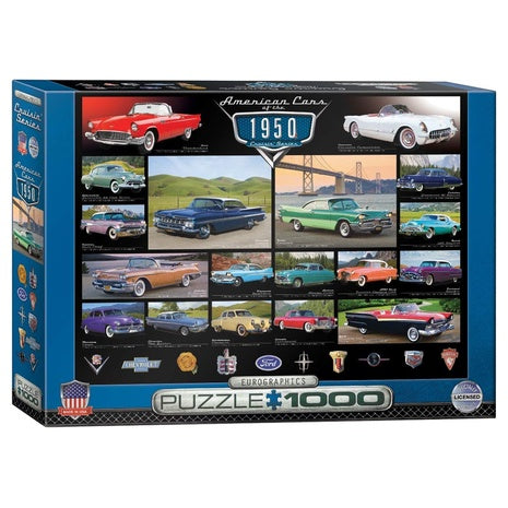 1,000-Piece 1950s Cruisin' Classics Puzzle