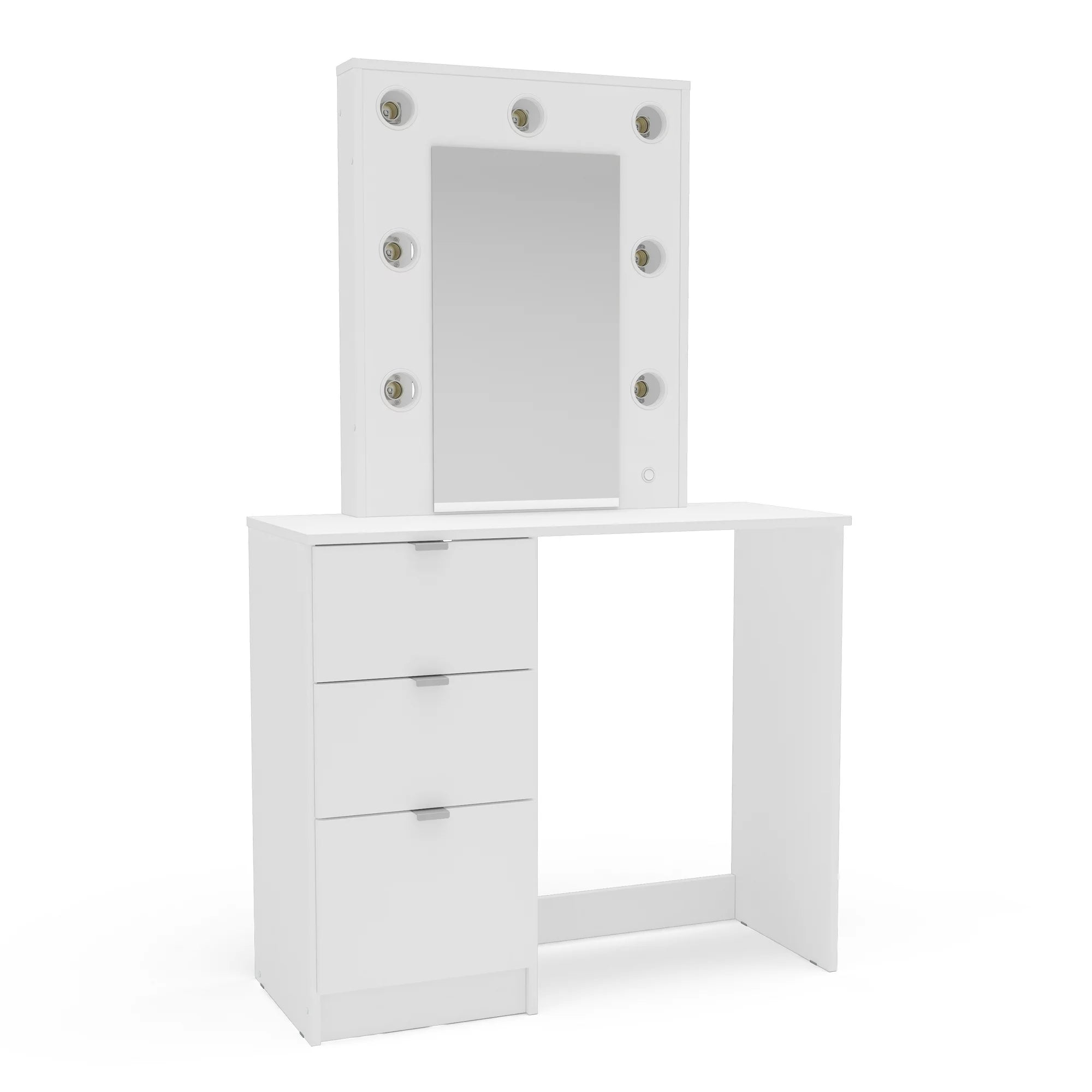 3-Drawer Lighted Vanity Table