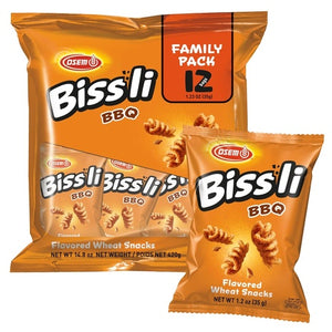 12 Bags Osem Bissli BBQ Wheat Snacks