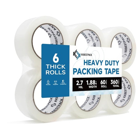 6 Rolls of Heavy Duty Packing Tape