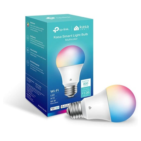 Kasa Smart A-19 Color-Changing Wi-Fi Light Bulb