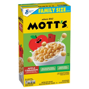 Family Size Box Mott's Apple Cinnamon Cereal
