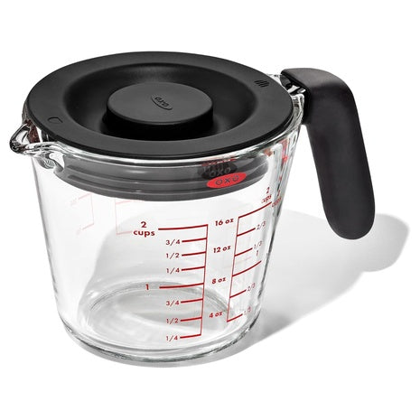OXO Good Grips 2 Cup Glass Measuring Cup with Lid