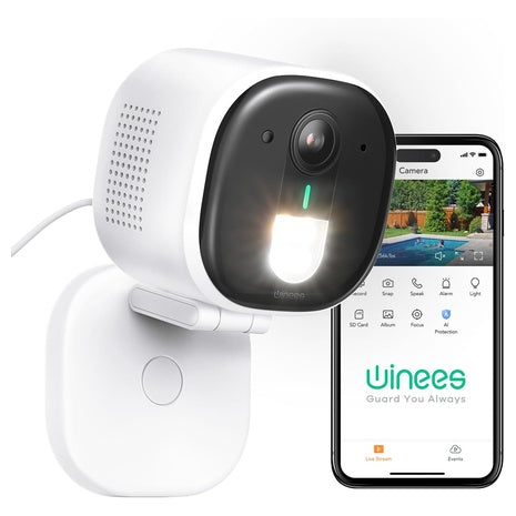 2K Wired Wi-Fi Security Camera