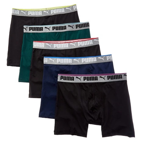 5-Pack Puma Men's Moisture Wicking Boxer Brief