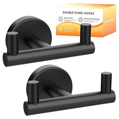 2 Heavy Duty Towel Hooks