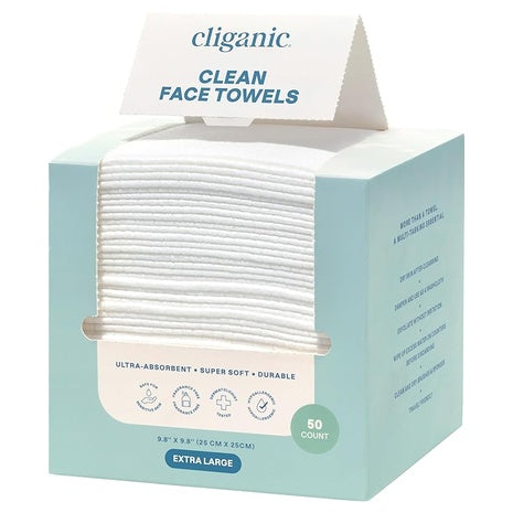 50 XL Disposable Hypoallergenic Face Towels