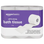 6 Ultra Rolls = 24 Regular Rolls Amazon Basics Soft and Strong 2-Ply Toilet Paper