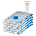 5 Vacuum Compression Space Saving Storage Bags with Hand Pump