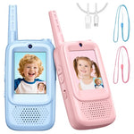 2-Pack Rechargeable Walkie Talkies With Screen And 4 Voice Changer