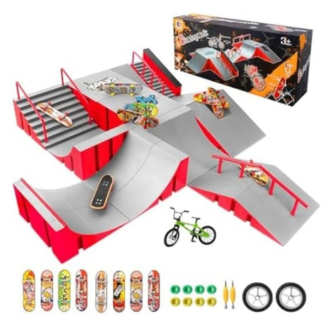 CS COSDDI 14-in-1 Finger Skateboard Park Kits
