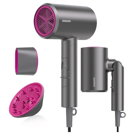 Foldable Ionic Hair Dryer with Diffuser