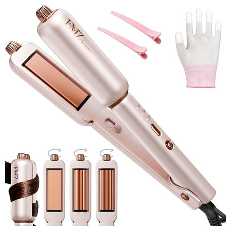 Titanium Ceramic Dual Voltage Hair Straightener Flat Iron