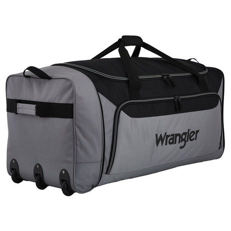 Wrangler Extra-Large 36-inch Collapsible 3-Wheel Rolling Locker Duffel Bag