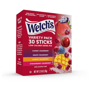 30 Welch’s Cranberry Variety Pack Drink Mix Sticks