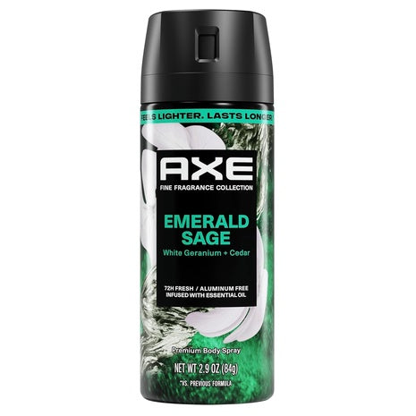 AXE Fine Fragrance Emerald Sage Body Spray (2.9oz)