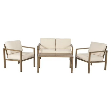 4-Piece Mainstays Fade Resistant Dashwood Patio Conversation Set